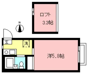 ルーブル国領【1階】の間取り