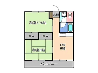 スプリングハイツ【1階】の間取り