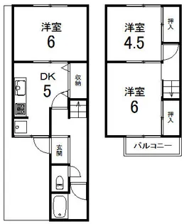 京都府京都市伏見区醍醐外山街道町【一戸建】の間取り