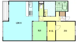 サンクレスト原町【4階】の間取り
