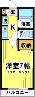 東京都府中市朝日町1【アパート】の間取り
