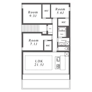 HARVEY RESIDENCE日和【2階】の間取り