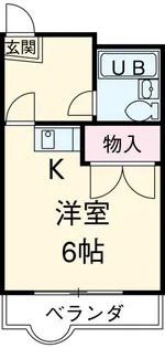シャトレ高柳【1階】の間取り