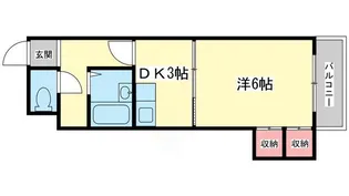 レジデンス西庄【3階】の間取り