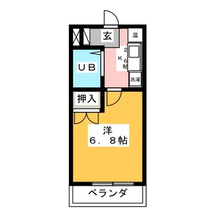 シャルム瑞穂【5階】の間取り