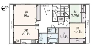 神奈川県横浜市神奈川区松本町3【一戸建】の間取り