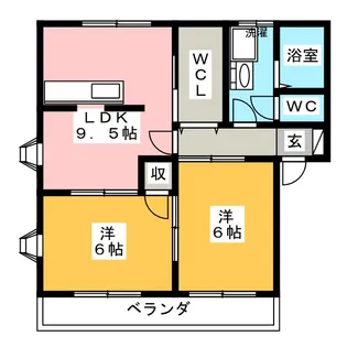 III大嶋レジデンスC【1階】の間取り