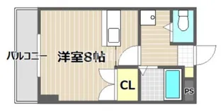 セントフォレスト北長瀬【3階】の間取り