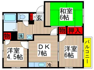 サンフィルドIII【2階】の間取り