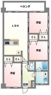 R.Y(PK)【6階】の間取り