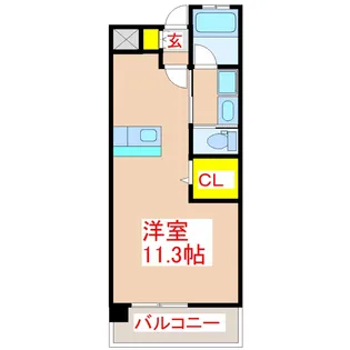 A-STEP甲突【3階】の間取り