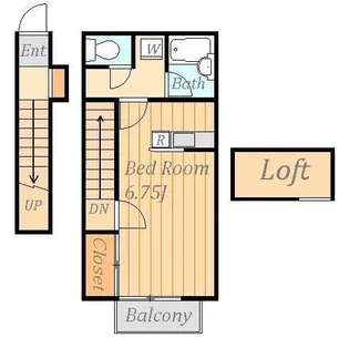 アドラブール多摩境【2階】の間取り