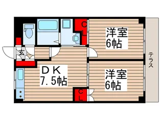 バロン浄光【1階】の間取り