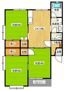 サンセレクトミワII【2階】の間取り