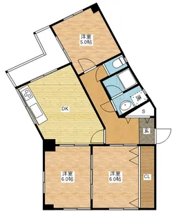 ベルテ岩見【3階】の間取り