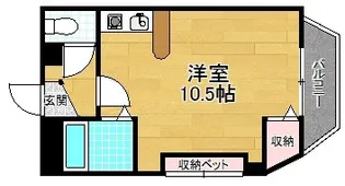 ラピュタ牧野阪【1階】の間取り