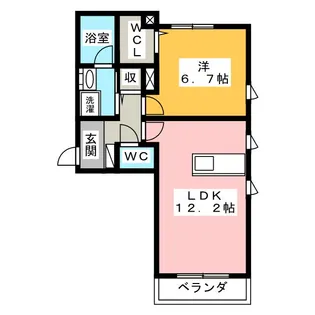 ヒオリスタ【2階】の間取り