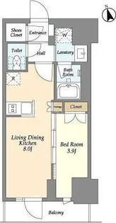 グランカーサ船堀II【12階】の間取り