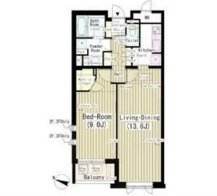 東京都港区南青山2【マンション】の間取り