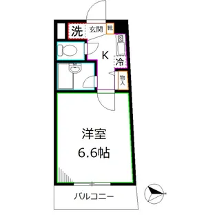 第6千代鶴ビル【3階】の間取り