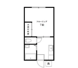 ハイツグリーンヒル【1階】の間取り