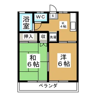 グランダー南吉成II【2階】の間取り