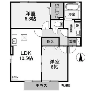 埼玉県本庄市朝日町2【アパート】の間取り