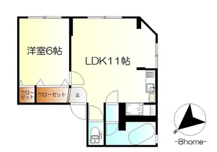エスポワール和庄【2階】の間取り