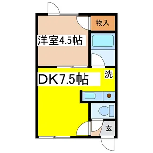 アイランドハイツ【2階】の間取り