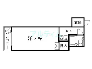 コーポ土山【5階】の間取り