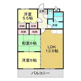 ナインハイツ池田【3階】の間取り