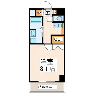 1Kの間取り画像