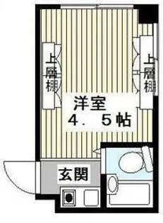 ニューハイツ中目黒【4階】の間取り