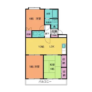 サンシャイン門池【1階】の間取り