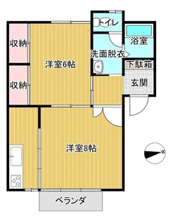 アスティオン城西【2階】の間取り
