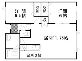 ブランシェII【1階】の間取り