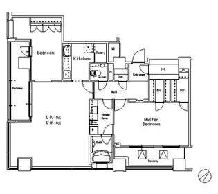 MFPR目黒タワー【24階】の間取り