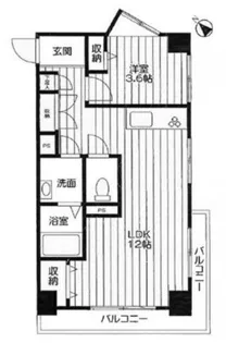 中銀築地マンシオン【2階】の間取り