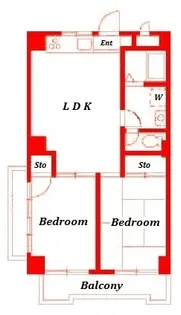 チェリーコート岡野【3階】の間取り