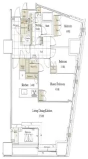 三田ガーデンヒルズ イーストヒル【9階】の間取り