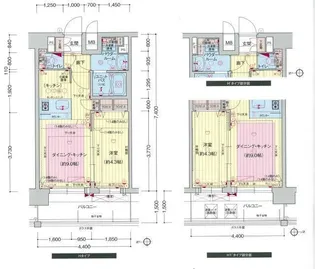 プレサンス難波セレクト【11階】の間取り