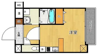 1Rの間取り画像