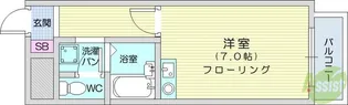 グレードハイツ長町【4階】の間取り