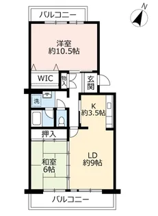 UR鈴の宮【4階】の間取り