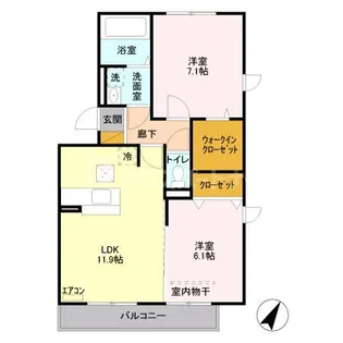 埼玉県さいたま市北区吉野町1【アパート】の間取り