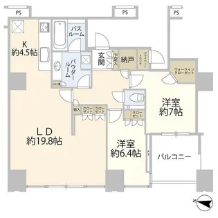 ワールドシティタワーズ アクアタワー【29階】の間取り