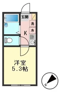 東京都葛飾区東新小岩5【アパート】の間取り