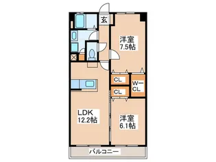 RESIAS DAZAIFU BLDG.【4階】の間取り