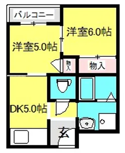 シティライフ中山【2階】の間取り