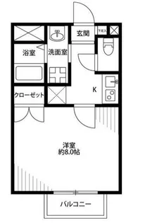千葉県千葉市花見川区花園町【アパート】の間取り